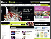 Tablet Screenshot of eventfocus.co.za